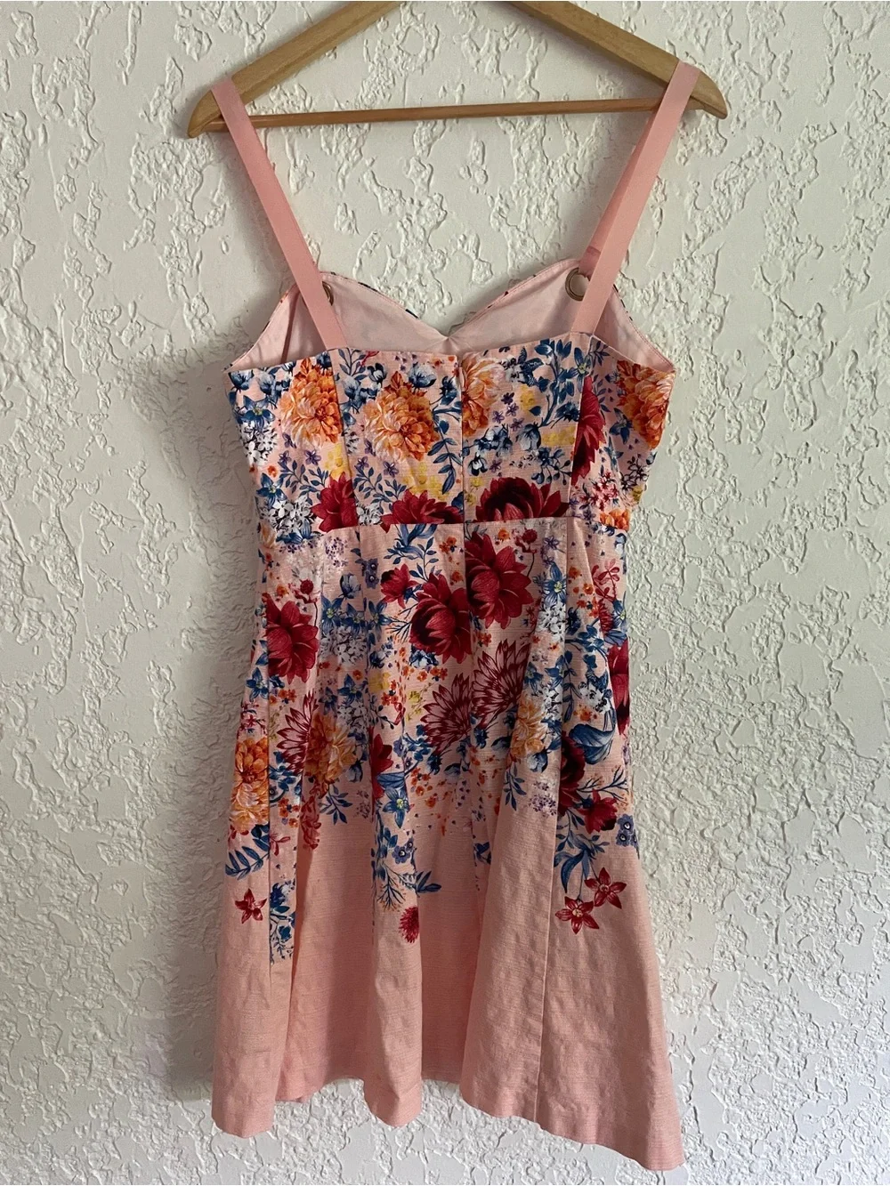 Guess RARE Vintage Y2K Pink Floral Cotton Babydoll Dress - Picture 5 of 7